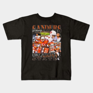 Barry Sanders College Vintage Bootleg Kids T-Shirt